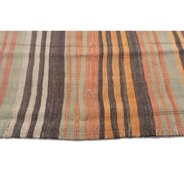 Textile Vintage Circa 1940 Multicolor Turkish Flatweave Kilim Rug 3'2 X 5'7 For Sale - Image 7 of 12