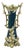 Antique Art Nouveau Rococo Blue Vase, 1890s For Sale