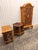 1970s 1970s Vintage Burnt Bamboo & Rattan Nesting Hexagon Shaped Tables - Set of 3 For Sale - Image 5 of 9