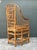 Wood Vintage Brighton Pavilion High Back Rattan Chair For Sale - Image 7 of 12