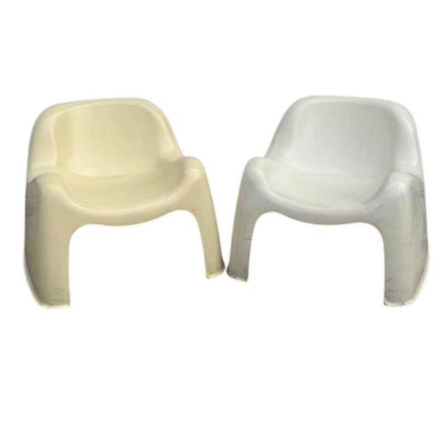 Vintage Toga Chairs by Sergio Mazza for Artemide, 1960s, Set of 2, in Good conditions. Designed 1960 to 1969 This piece...