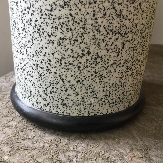 Pair of Italian Mangani ceramic vases; mimics a fine appearance of fine Granite. The vases come with an opaque finish,...