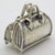 1970s Vintage Italian Silver 800 Purse Dollhouse Miniature Box, 1970s For Sale - Image 5 of 14