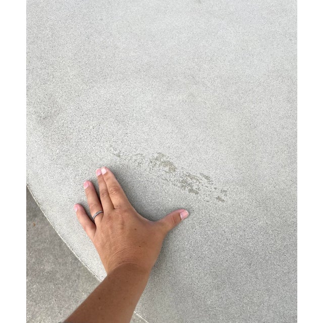 James De Wulf Havest Concrete and Steel Dining Table For Sale - Image 10 of 11