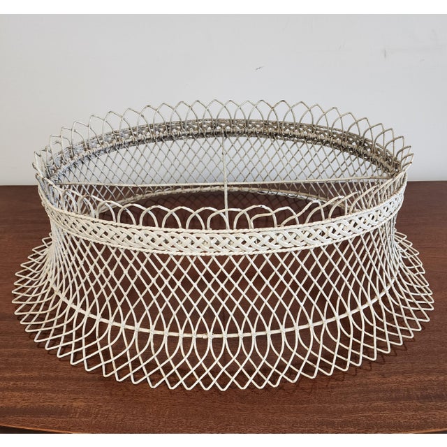 Antique 19th C. French Oval Wire Garden Basket or Planter For Sale - Image 13 of 18