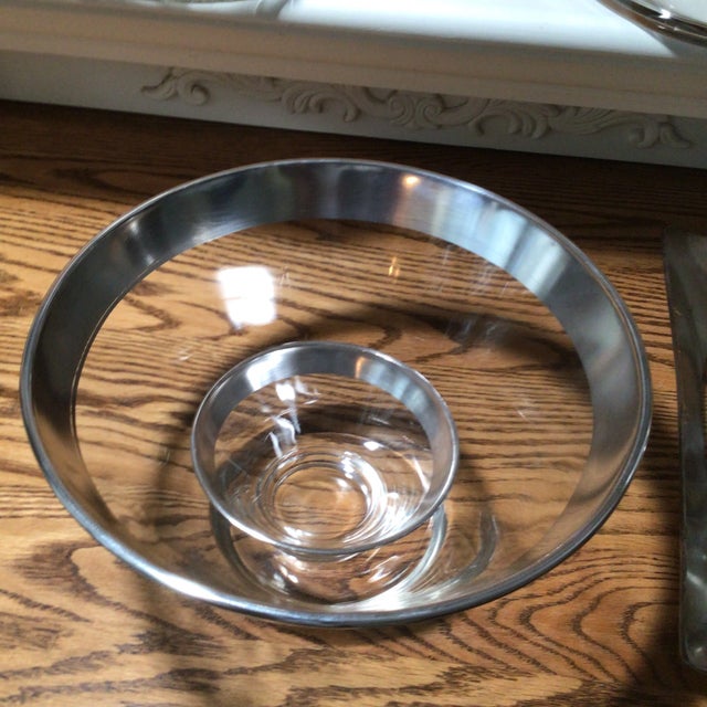 1960s Dorothy Thorpe Silver Rim Serving Entertainment Assorted Set of 8 For Sale - Image 5 of 13
