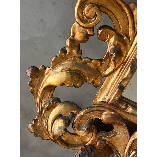 19th French Empire Period Carved Gilt Wood Mirror For Sale - Image 12 of 18