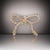 1990s Tiffany & Co Estate Twisted Rope Bow Brooch Pin Silver + 14k Gold 5.8 Grams For Sale - Image 4 of 11