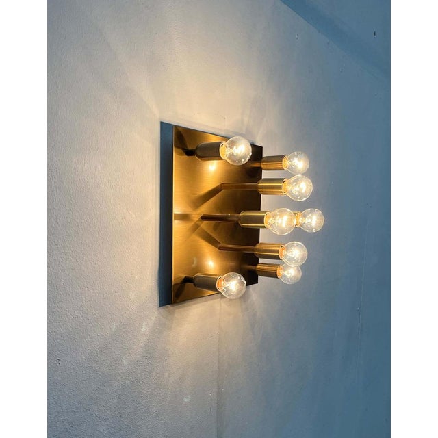 Vintage German Brass Ceiling Lamp from Sölken, 1970s For Sale - Image 10 of 18