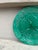 Art Nouveau 19th Century Green Majolica Orchid Plate Saint Clement For Sale - Image 3 of 4