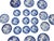 Blue Vintage Blue and White Willow Pattern Decorative Set of 21 Plates Made in Japan For Sale - Image 8 of 12