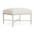 Brown Jordan Venetian Ottoman, Dove frame with Fusion Natural fabric For Sale - Image 12 of 12