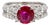 Gia Certified 2 Carat Burma Ruby Diamond Platinum Cocktail Ring, Size 5.75 For Sale