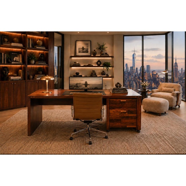 Wood Jorge Zalszupin Foldable Patchwork Rosewood Desk & File Cabinet by L’Atelier, 1960s For Sale - Image 7 of 18