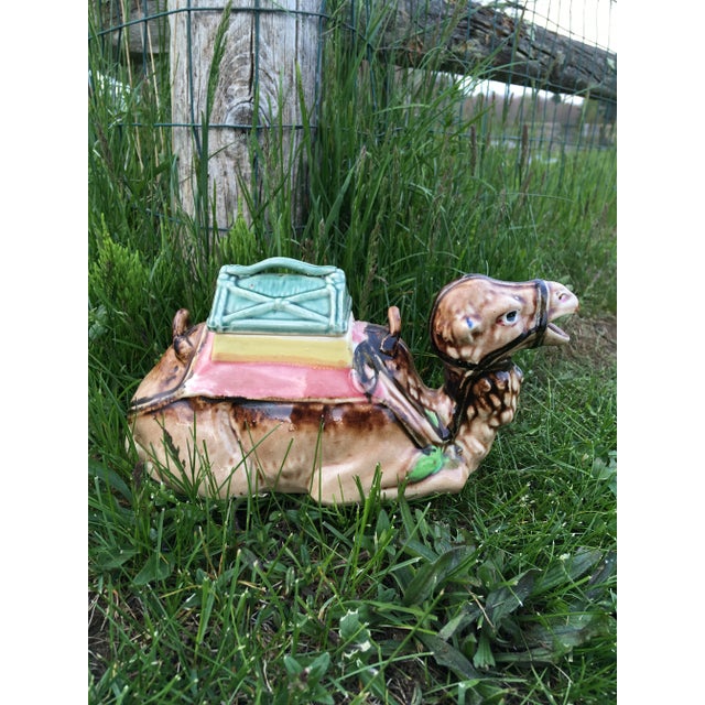 Ceramic Vintage Camel Decorative Box For Sale - Image 7 of 9