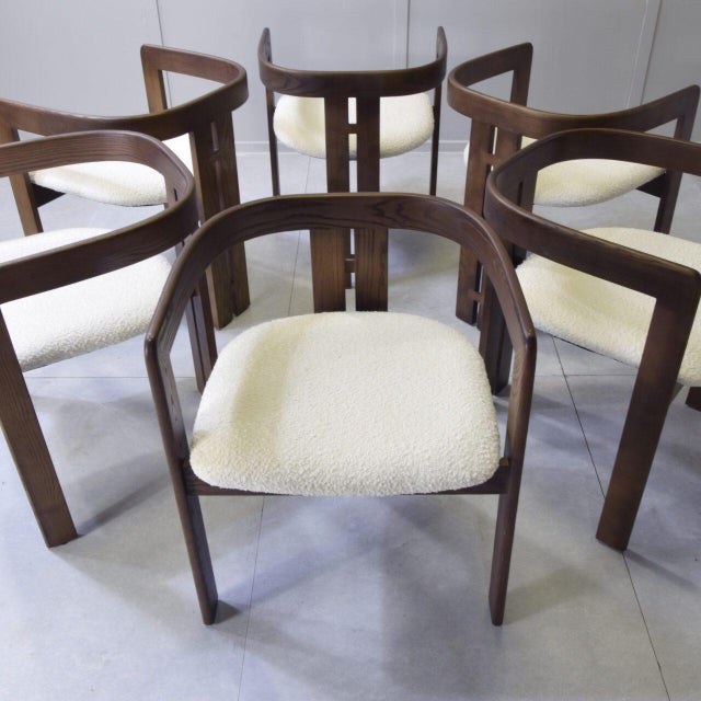 Chairs in the style of Afra and Tobia Scarpa, 1980s, Set of 6 For Sale - Image 10 of 12