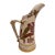 Antique Royal Worcester Porcelain Pitcher With Gilded-Antler Handle For Sale