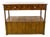Wooden Cabinet with Turned Columns and Ceramic Knobs For Sale