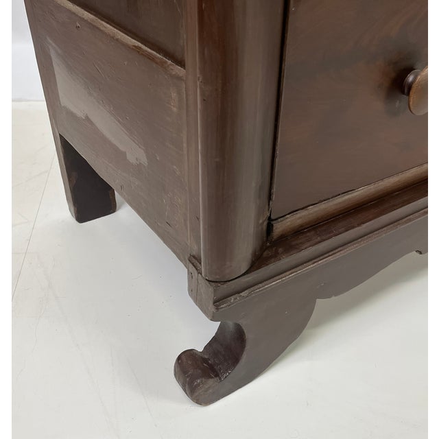 Antique American Empire Flame Mahogany Dresser For Sale - Image 13 of 17