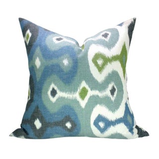 Martyn Lawrence Bullard for Schumacher Ikat Pillow Covers - a Pair For Sale