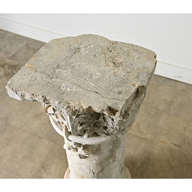 Portuguese 18th Century Carved Stone Column For Sale - Image 11 of 14