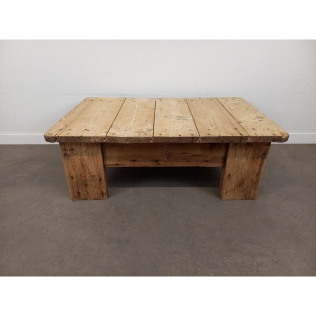 Rustic Fir Coffee Table, 1950s For Sale - Image 11 of 14