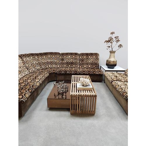 1970s Vintage Modular Lounge Sofa, 1970s, Set of 7 For Sale - Image 5 of 10