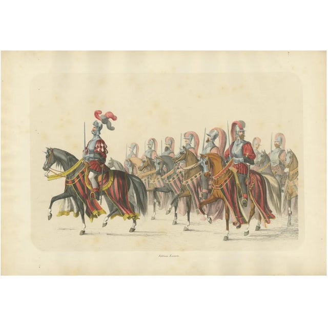 H. Jenny, Swiss Cavalry Escort in Grand Parade Berns Entry Into the Confederation, 1855, Print For Sale