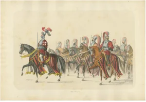 H. Jenny, Swiss Cavalry Escort in Grand Parade Berns Entry Into the Confederation, 1855, Print