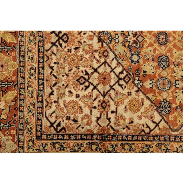 Traditional Antique Haji Jalili Tabriz Rug 4'2'' x 5'6'' For Sale - Image 3 of 12