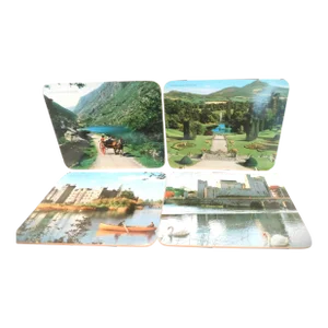 Scottish Scenic Vintage Luncheon Placemats, Set of Four