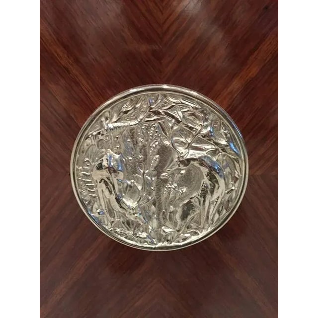 French Art Deco Five-Door Buffet With Silver Plaques For Sale - Image 4 of 9