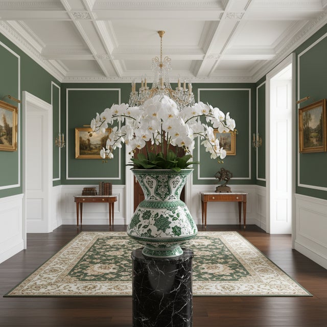 The Jewel of the Palace This Handmade Ceramic King Vase is the crown jewel of the collection. Standing at 30 cm, it is not...