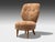 Mid-Century Modern Swedish Modern, Slipper Chair, Brown Sheepskin, Birch, Sweden, 1950s For Sale - Image 3 of 10