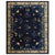 1920s Blue Navy Floral Antique Chinese Peking Rug 9' X 11'6'' Handknotted Wool Carpet For Sale - Image 13 of 14