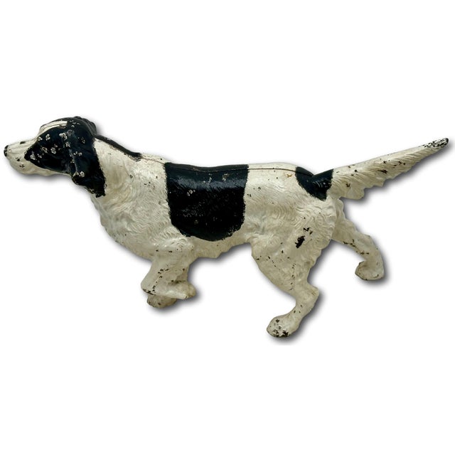 Metal Large Vintage Hubley Manufacturing Company Cast Iron Setter / Hunting Dog Doorstop - Circa 1930s For Sale - Image 7 of 18