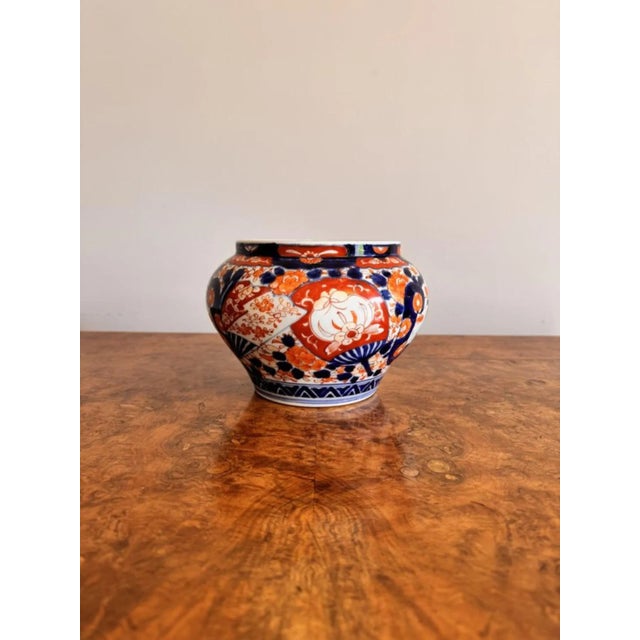 Ceramic Japanese Imari Jardiniere, 1900s For Sale - Image 7 of 7