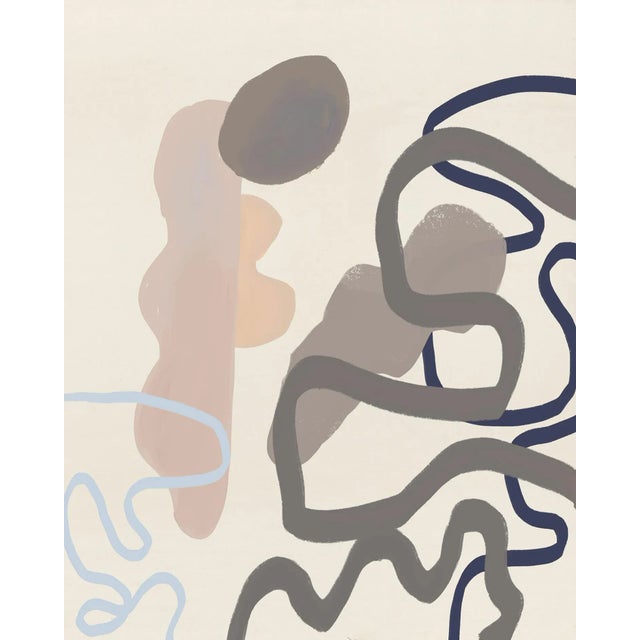 Abstract Painting With Organic Shapes - Unframed 24" X 30" Print For Sale - Image 4 of 7