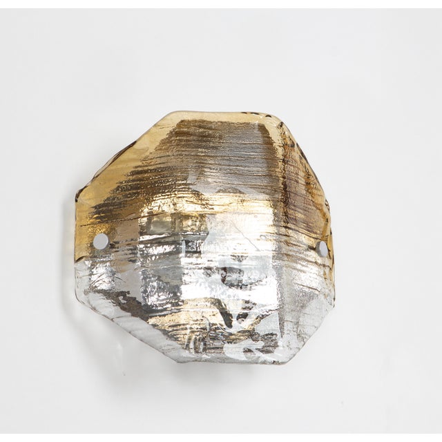 Wonderful mid-century wall sconce with a large murano glass piece, designed by kalmar, austria, manufactured, circa...