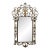 Handmade Vintage Ornate Labarge Iron and Brass Gilt Large Mirror For Sale