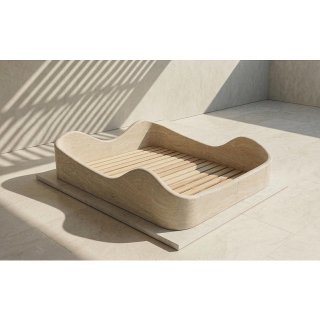 Not Yet Made - Made To Order Undra Sculptural Stone Freestanding Bed by My Habitat Design For Sale - Image 5 of 11