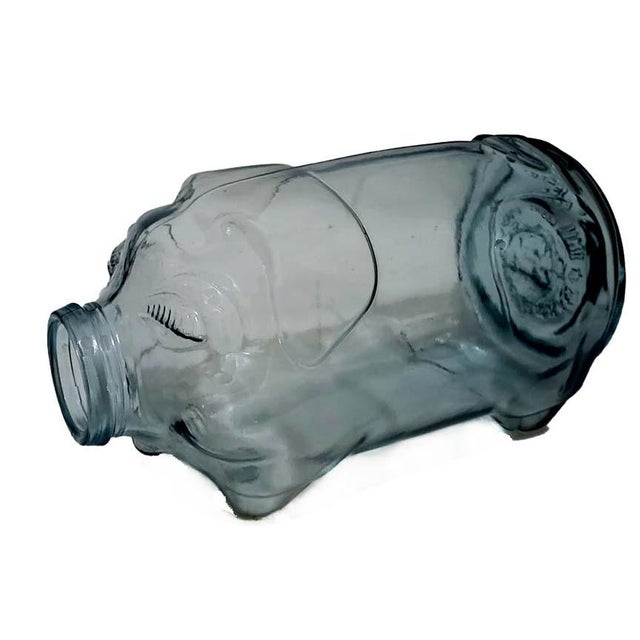 Farmhouse Libbey Glass Pig This Little Pig Went to Market 5 Gallon Bottle Jug For Sale - Image 3 of 6