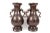 Pair Meiji Japanese Bronze Vases With Bird & Pond Relief For Sale - Image 11 of 11
