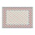 Handmade Cotton Vegetable Dyed Rug, White, Sky Blue and Terracotta Star Dhurrie-8'x10' For Sale