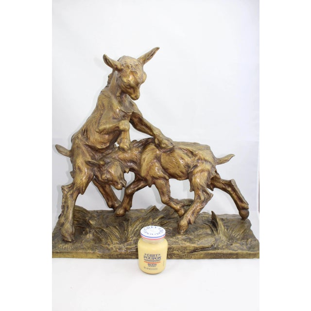 Charles Paillet "Medaille D'or" Bronze of Two Playful Goats For Sale In Dallas - Image 6 of 7
