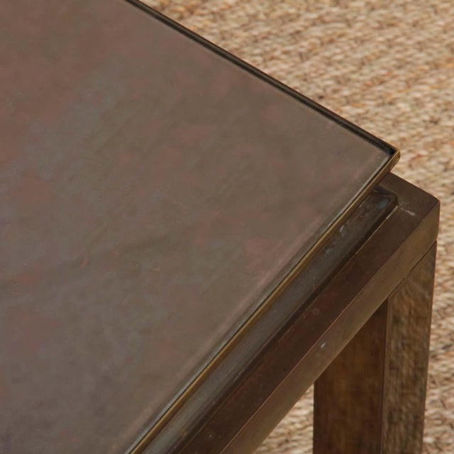 Brown Coffee Table by Guy Lefevre for Maison Jansen, 1970 For Sale - Image 8 of 9