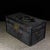19Large Hand-Carved Dark Wood Treasure Box With Brass Hardware & Landscape Motif For Sale - Image 9 of 9