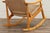 Mid-Century Modern Yugoslavian Woven Rocking Chair & Folding Ottoman | Circa 1960s For Sale - Image 15 of 18