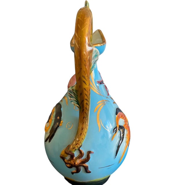 Blue Small Soliflore Pitcher, 1960 For Sale - Image 8 of 10