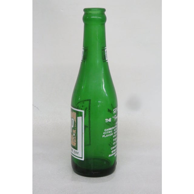 Mid 20th Century 1950s Seven Up 7up 7oz Green Soda Bottle Swim Suited Bubble Girl 4333b For Sale - Image 5 of 10